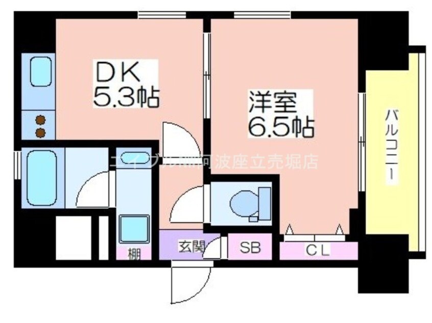 間取図 エステムコート大阪新町