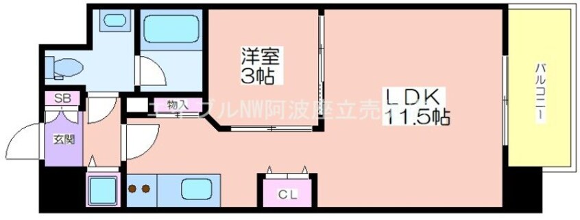 間取図 ロッカベラアパートメント