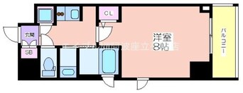 間取図 QCフラット北堀江