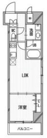 南堀江プライマリーワン 1LDKの間取り