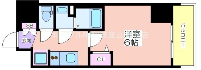 間取図 プレサンス北堀江