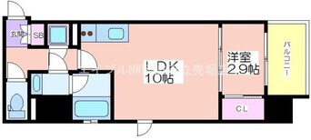 間取図 シーズンフラッツ阿波座