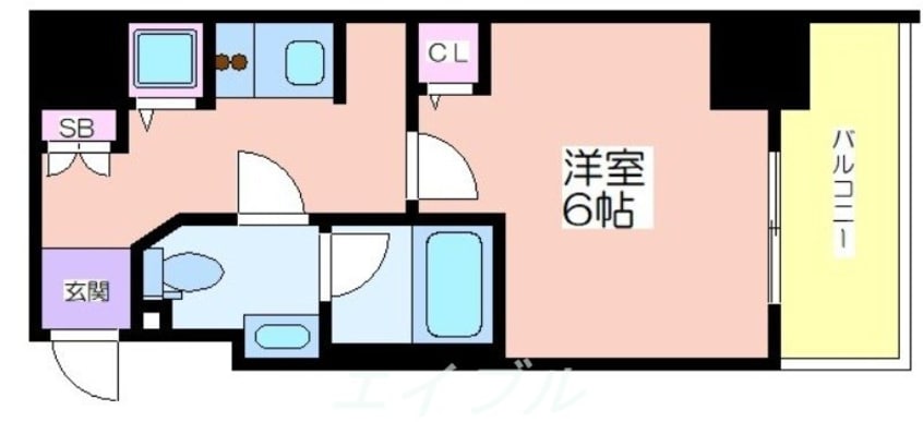間取図 プライマル靭本町