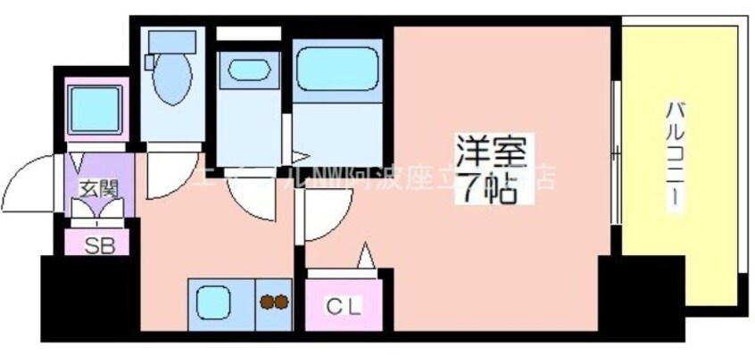 間取図 フォーリアライズ阿波座WEST