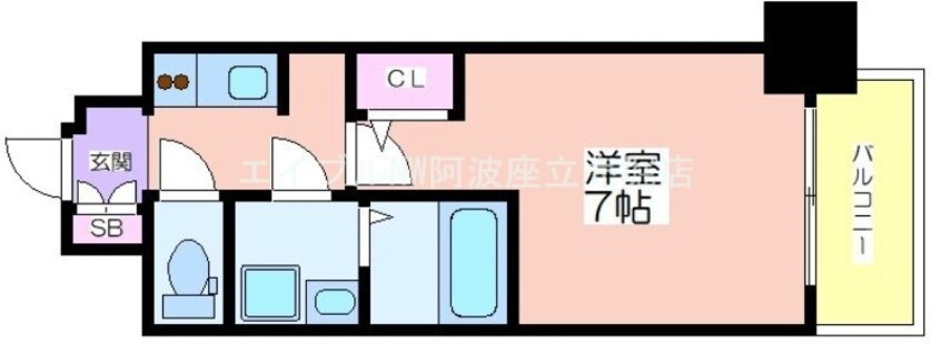 間取図 S-RESIDENCEドーム前千代崎