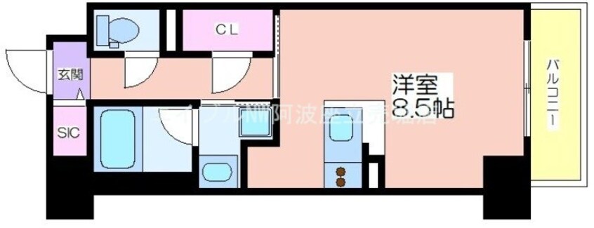 間取図 ドゥーエ立売堀