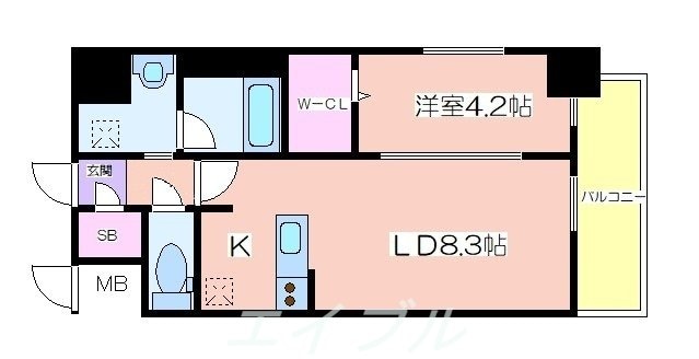 間取り図 Metrosa京町堀