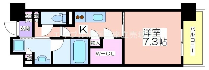 間取図 パークアクシスうつぼ公園