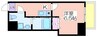 アリバあみだ池 1Kの間取り