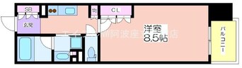 間取図 パークアクシス大阪新町