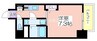 S-RESIDENCE南堀江 1Kの間取り