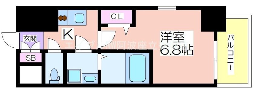 間取図 エスリード阿波座レジデンス