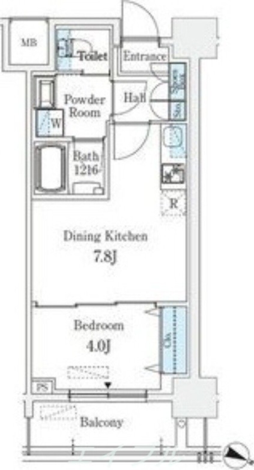 間取図 京町堀ビューアパートメント