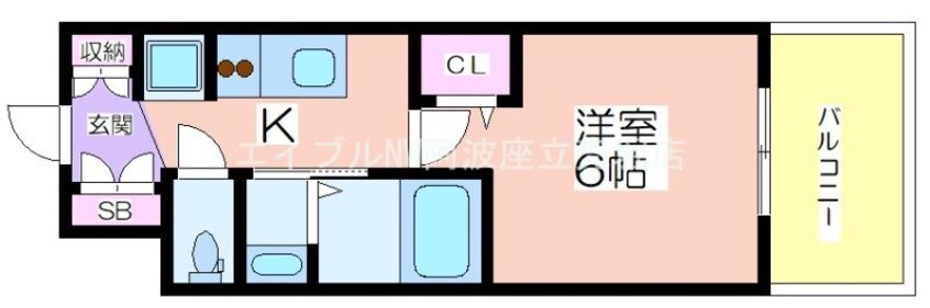 間取図 エステムコート大阪WESTⅡ