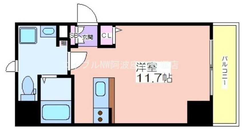 間取図 パウゼドーム前