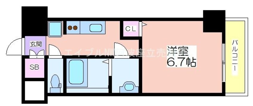 間取図 ジオエント新町