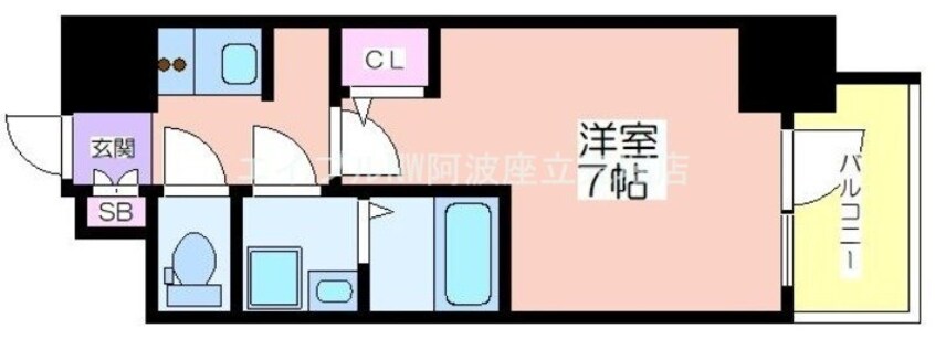 間取図 S-RESIDENCEドーム前千代崎