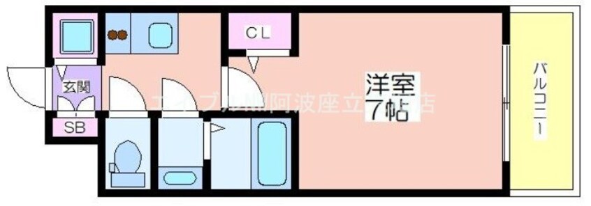 間取図 S-RESIDENCEドーム前千代崎