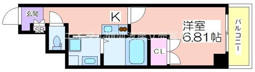 間取図 みおつくし江戸堀