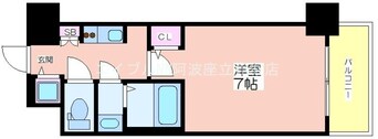 間取図 Fortuney北堀江