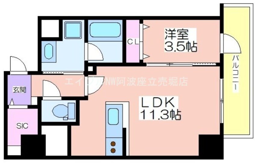 間取図 パンセ新町