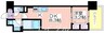 アーバネックス新町Ⅱ 1LDKの間取り