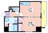 ALIVIO新町 1DKの間取り