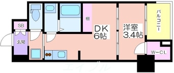 間取図 WORVE大阪本町