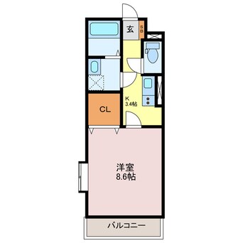 間取図 Tre Court東姫路