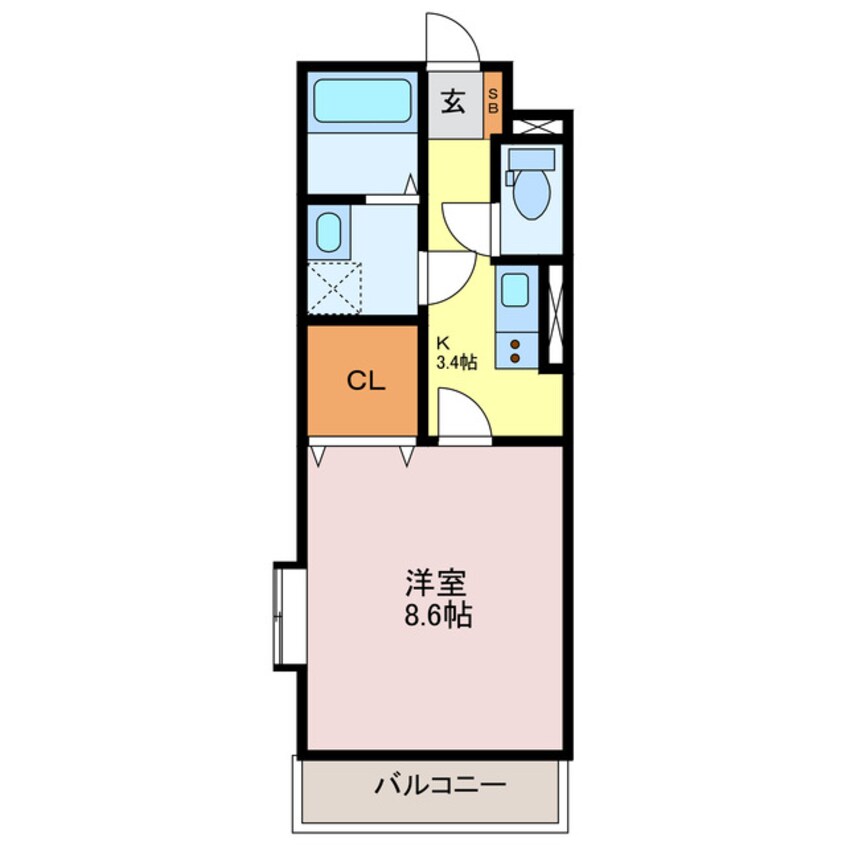 間取図 Tre Court東姫路