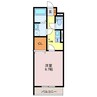Tre Court東姫路 1Kの間取り
