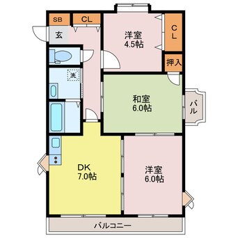 間取図 リゾティ英賀保