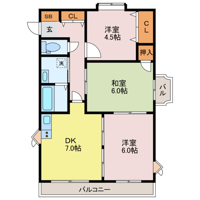 間取図 リゾティ英賀保