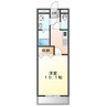 ラフィーヌ上野田Ⅱ 1Kの間取り