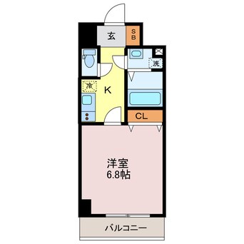 間取図 MISTRAL姫路駅前Ⅳ
