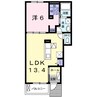 ブラウベルク青山 1LDKの間取り