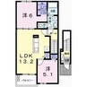ブラウベルク青山 2LDKの間取り