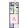 ブルーベル 1Kの間取り