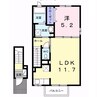 クレメントエム 1LDKの間取り