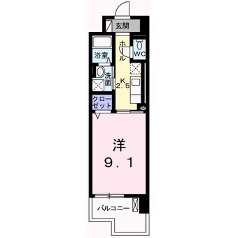 間取図 クレール姫路Ⅱ