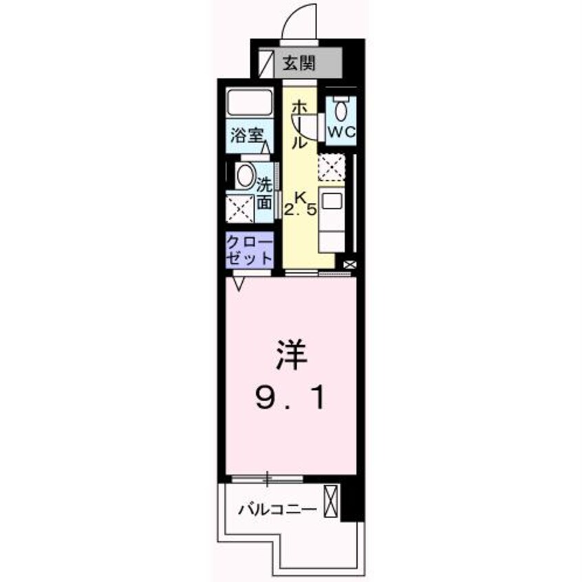 間取図 クレール姫路Ⅱ