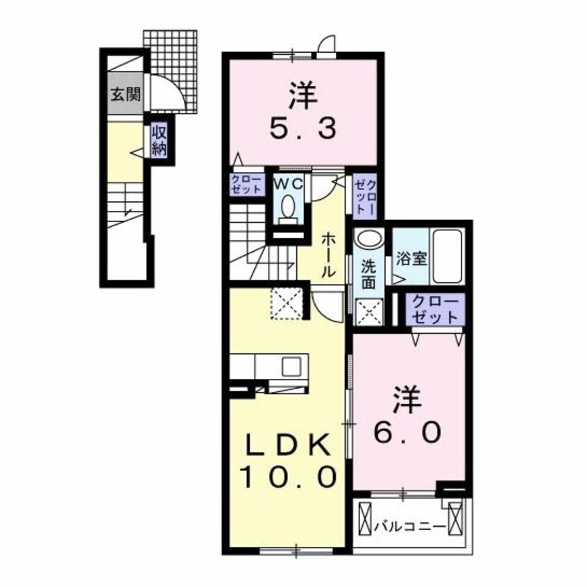 間取図 ラフレシール・ベルⅤ