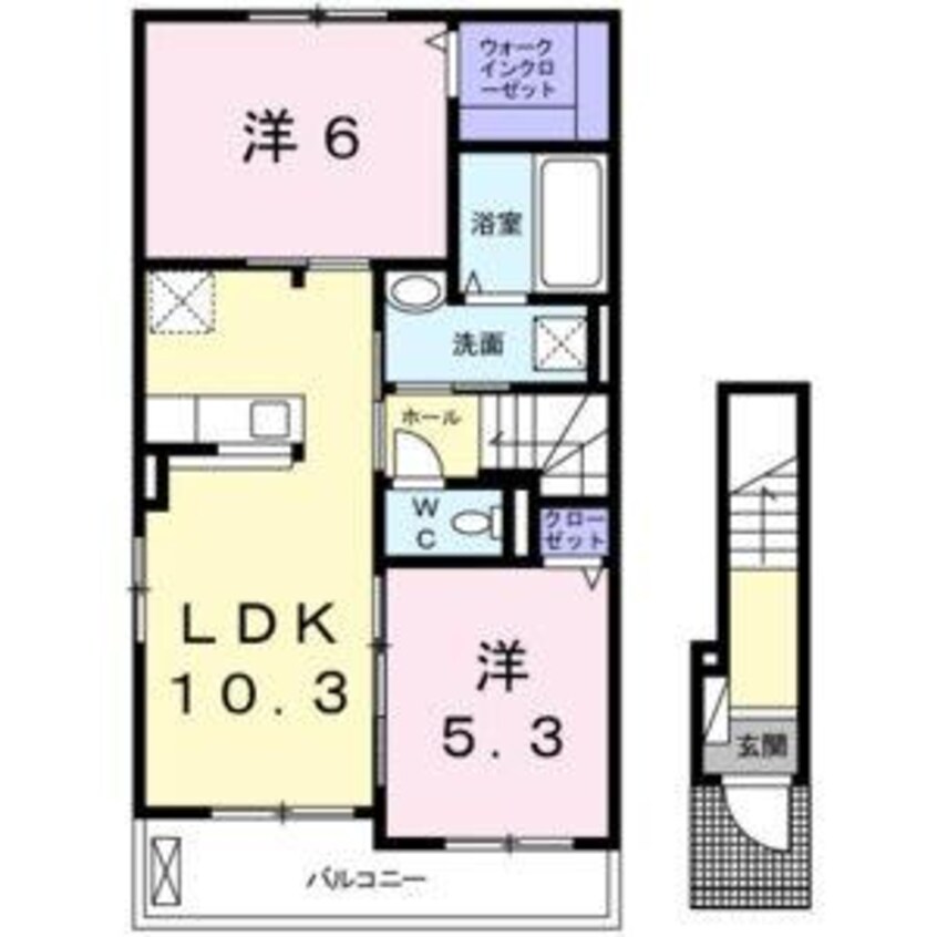 間取図 コンフォートカーサⅡ