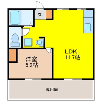 間取図 カナロア野里駅前