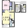 サンリッチA 1LDKの間取り