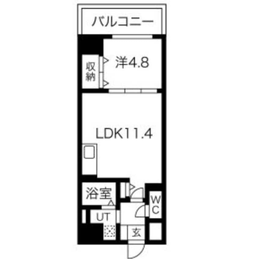 間取図 MISTRAL姫路駅前Ⅲ