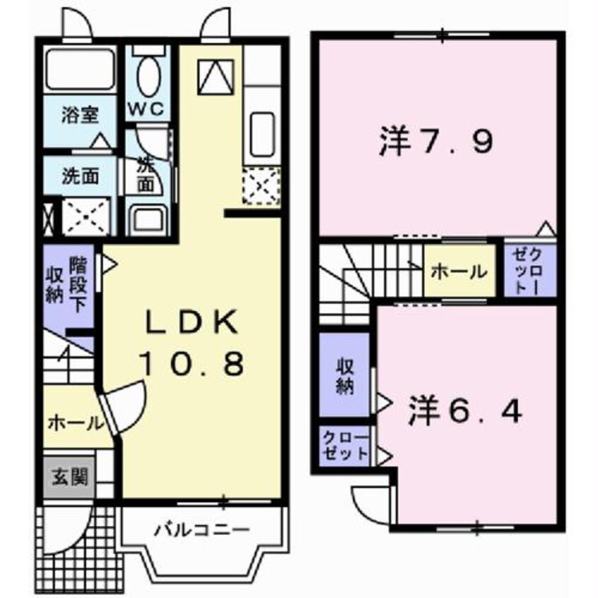 間取図 セレニティ薬師B