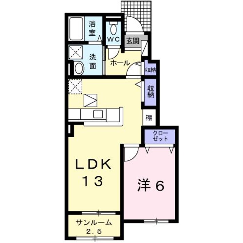 間取図 メゾン　ド　ボヌール