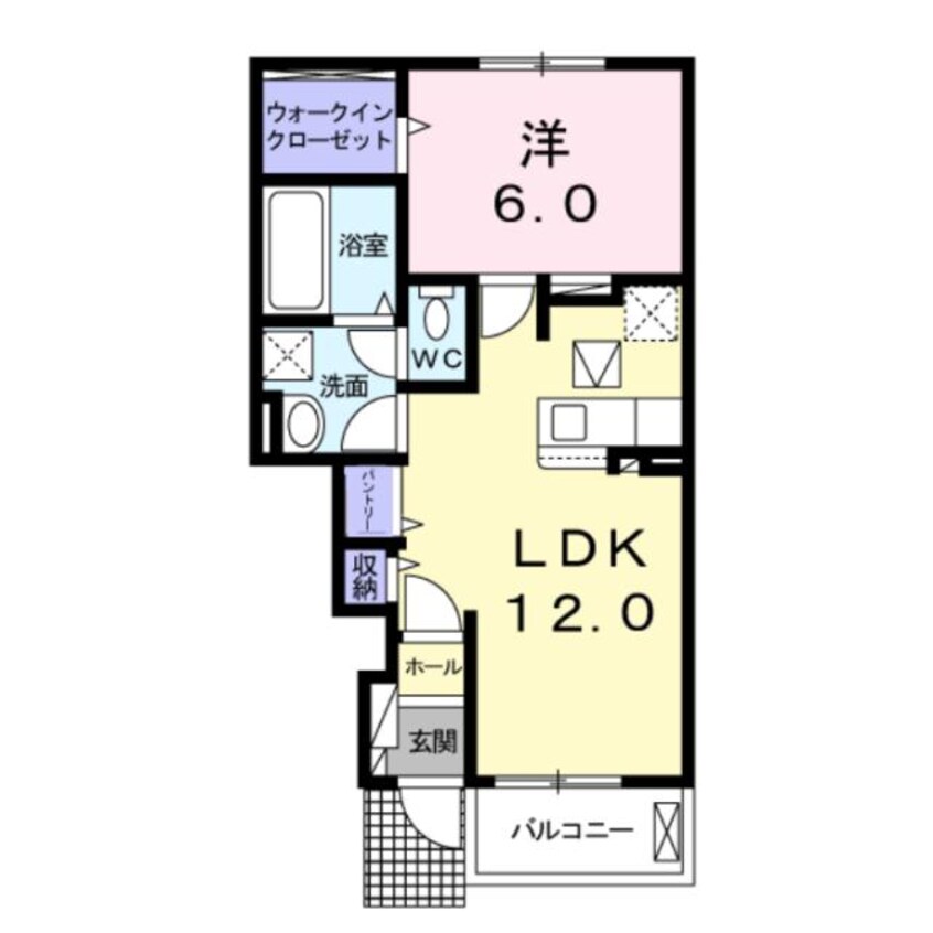 間取図 ザ・ビレッジグリーン飾東