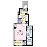 メゾングレーヌ龍野町 1Kの間取り